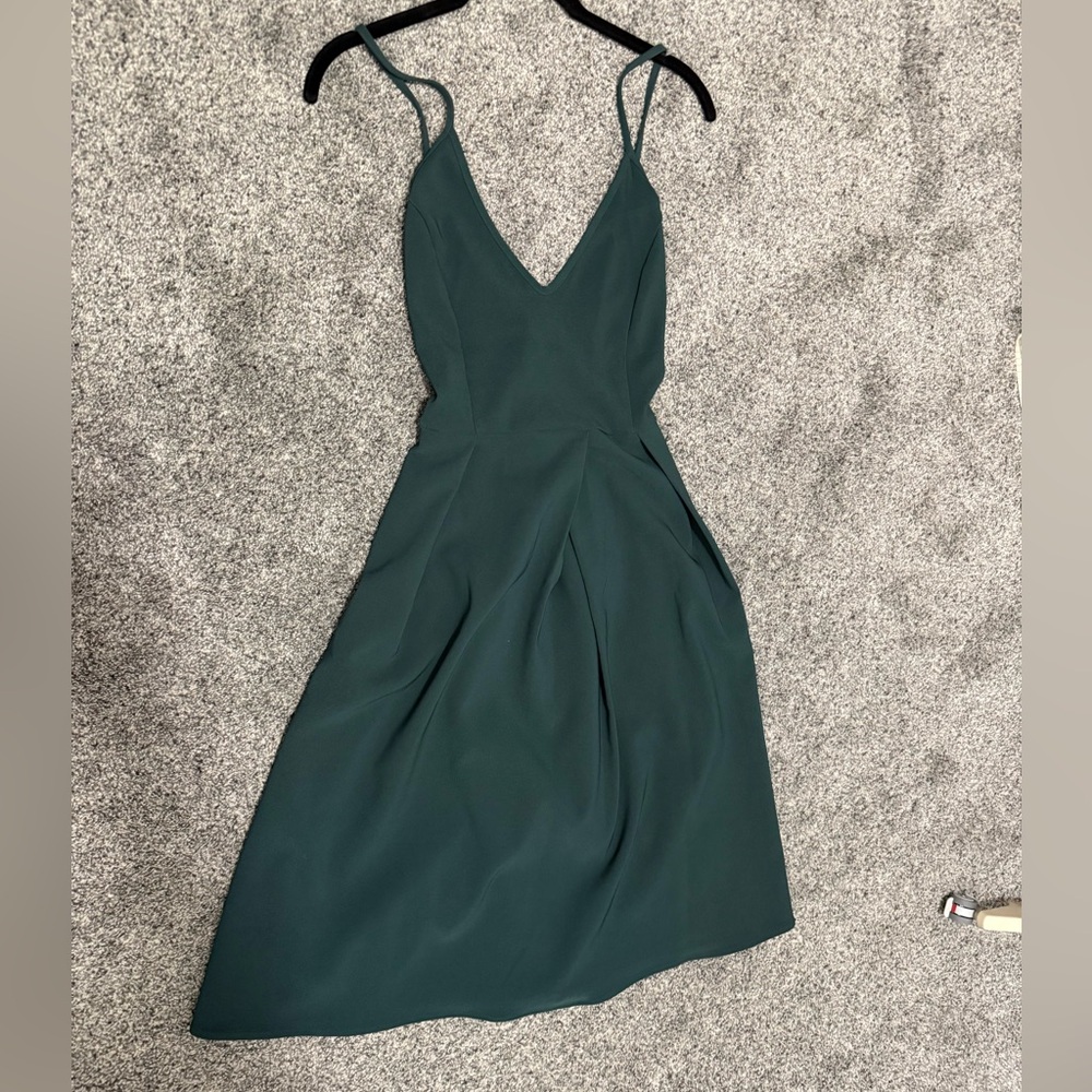 Dark green sleeveless dress